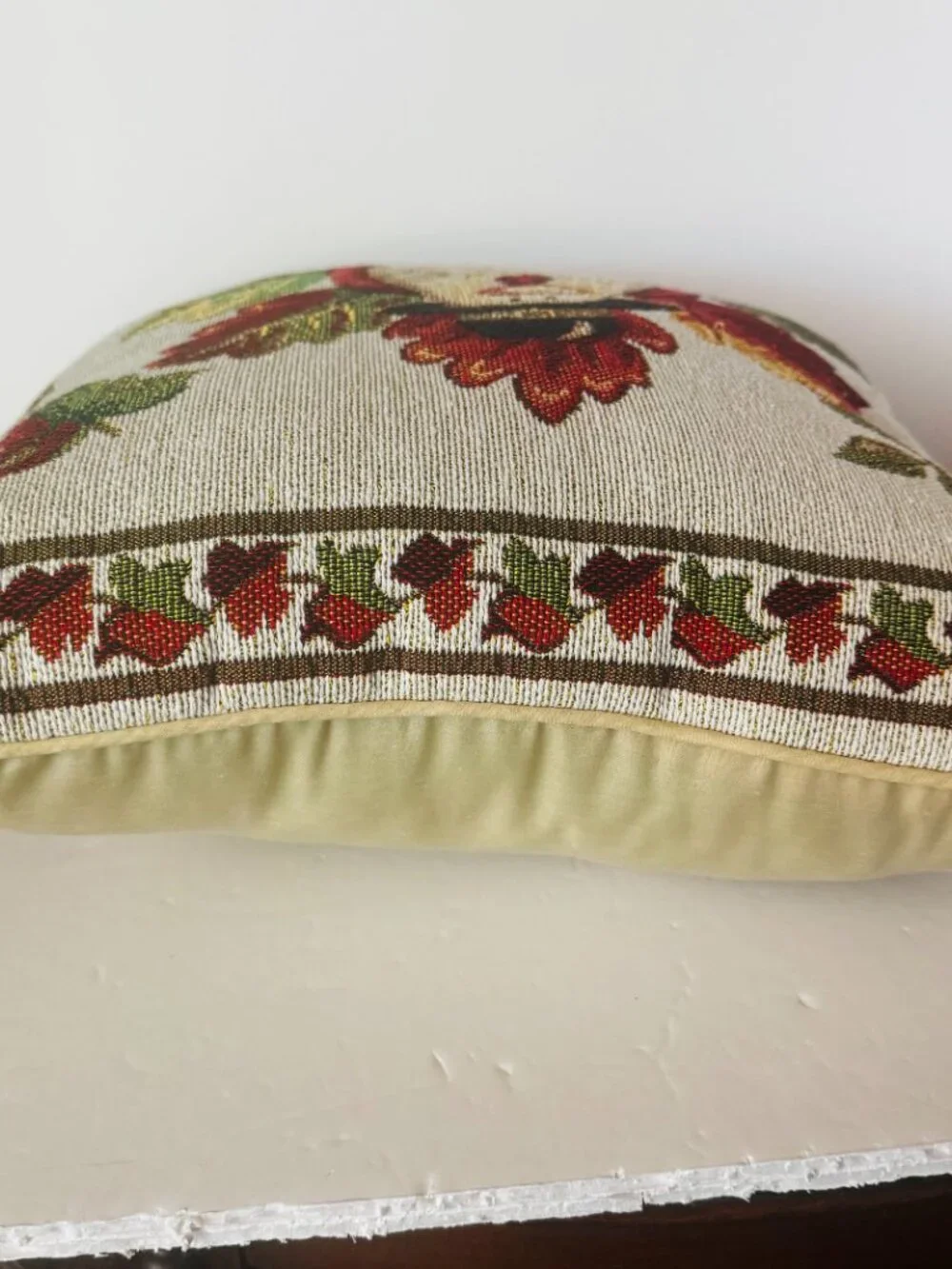 Turkey Gobble Gobble Woven Tapestry Throw Pillow 16x16